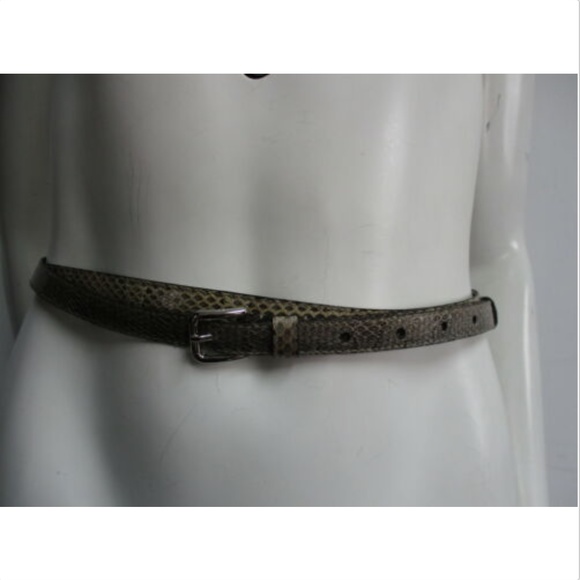 DOLCE & GABANNA Ayers natural snakeskin belt main image 5